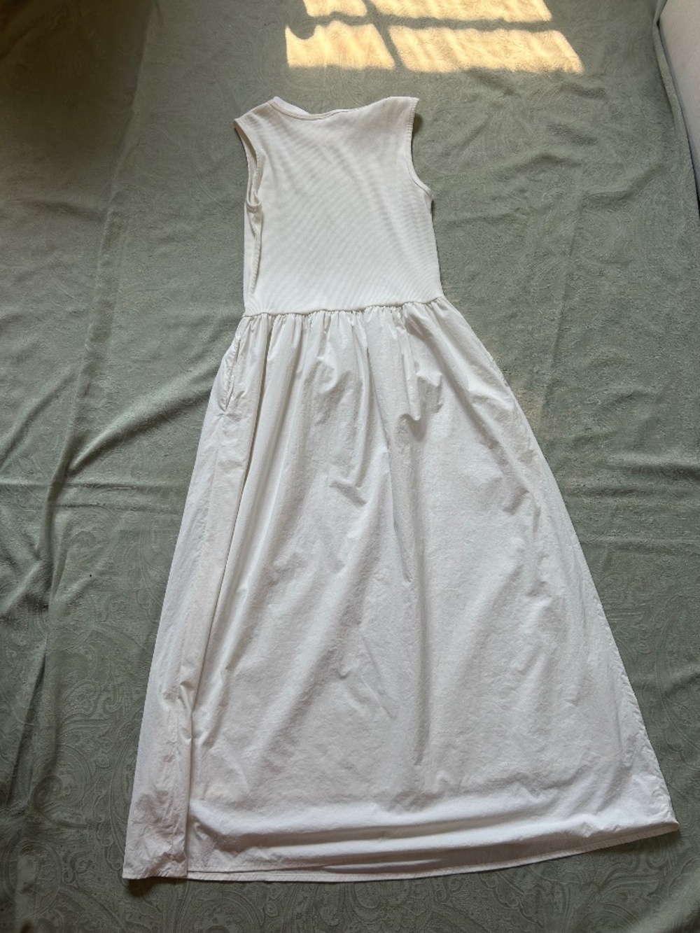 NWT Summer dress XXS cream monochrome, UNI QLO minimalist